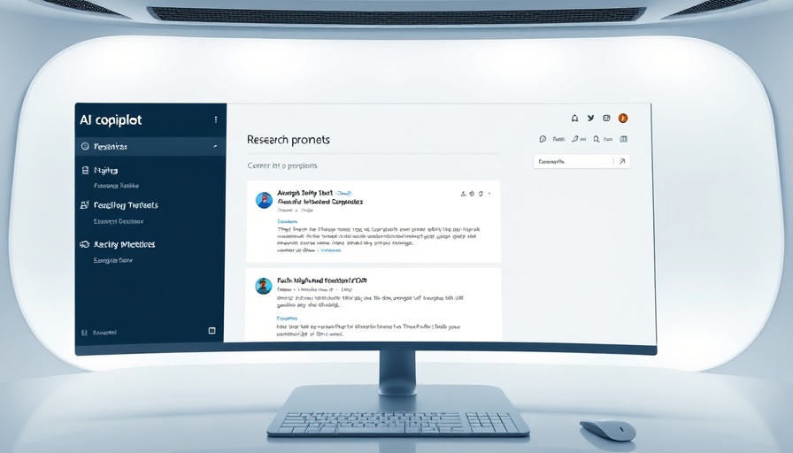 Sleek Microsoft AI Copilot interface for research prompts.
