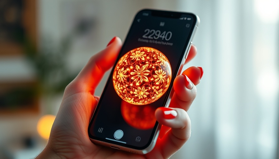 Smartphone showing glowing orb, representing ChatGPT Advanced Voice Mode Upgrade.