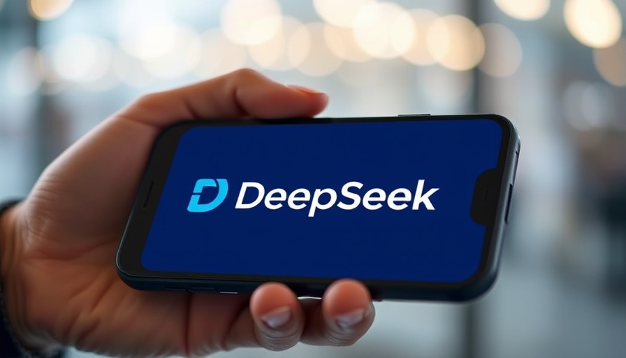 DeepSeek AI model update displayed on smartphone.