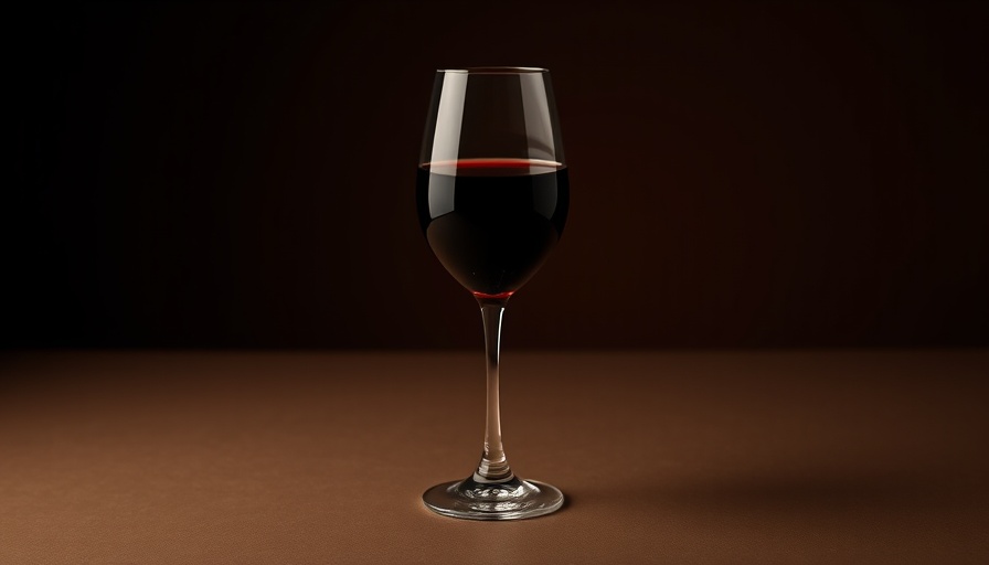 Elegant glass of red wine in soft light, ChatGPT image generation