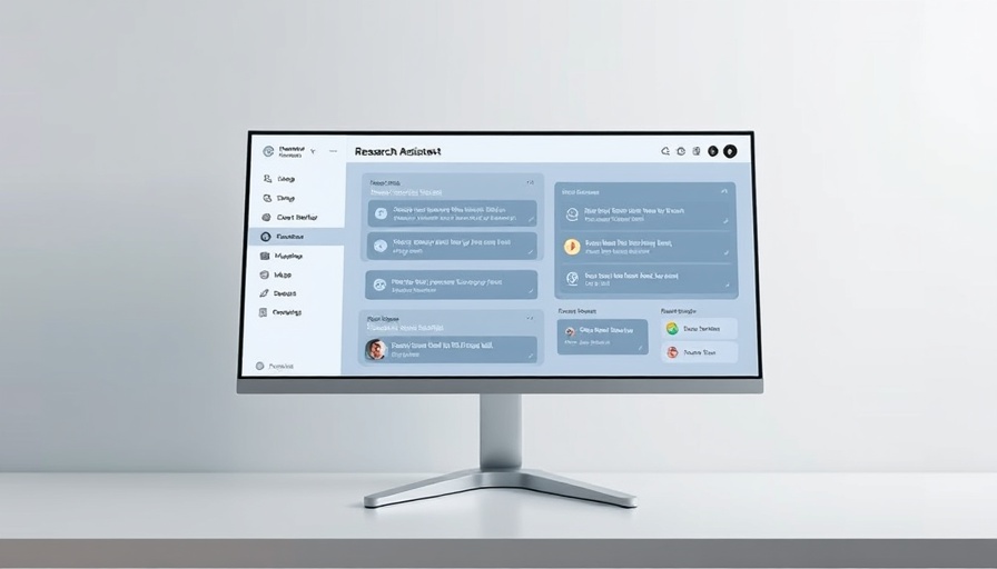Agentic AI research assistant interface on screen, showing prompts.