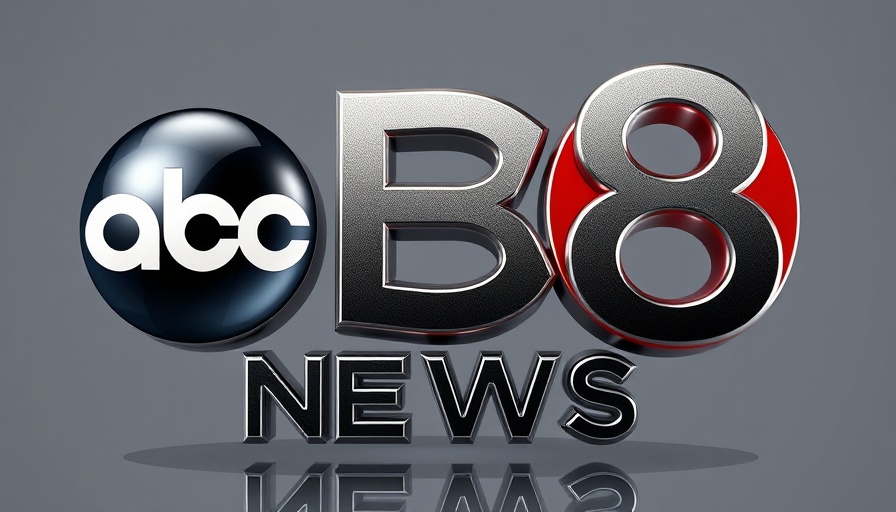 ABC8 News logo, copyright lawsuit against OpenAI news.