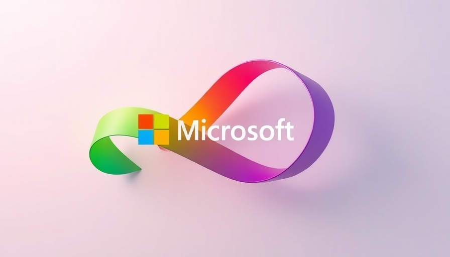 Abstract Microsoft AI Copilot logo with pastel gradient background