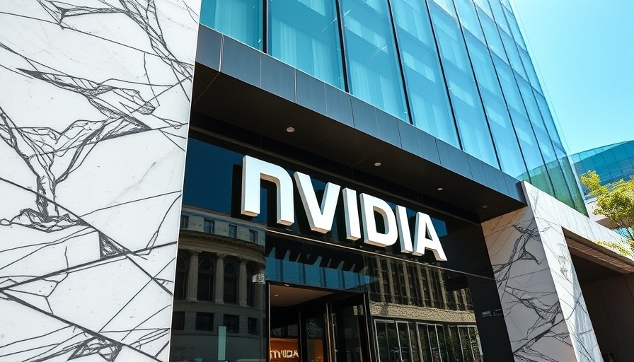 NVIDIA logo on building facade symbolizing market trends.