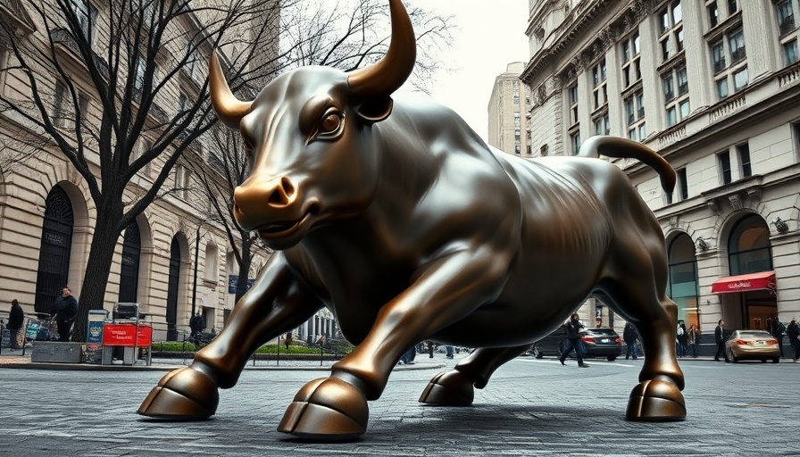 Charging Bull statue symbolizing stocks outperforming Nvidia.
