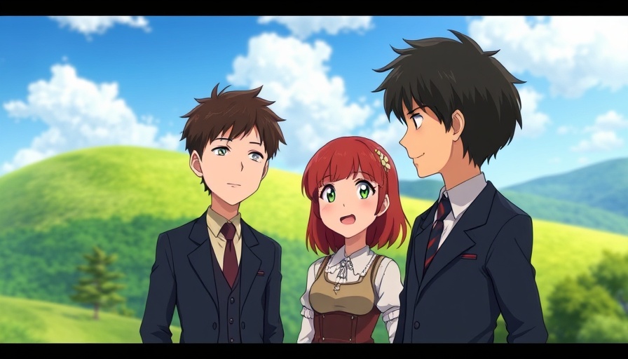 OpenAI Ghibli style tool illustration of animated characters in nature.