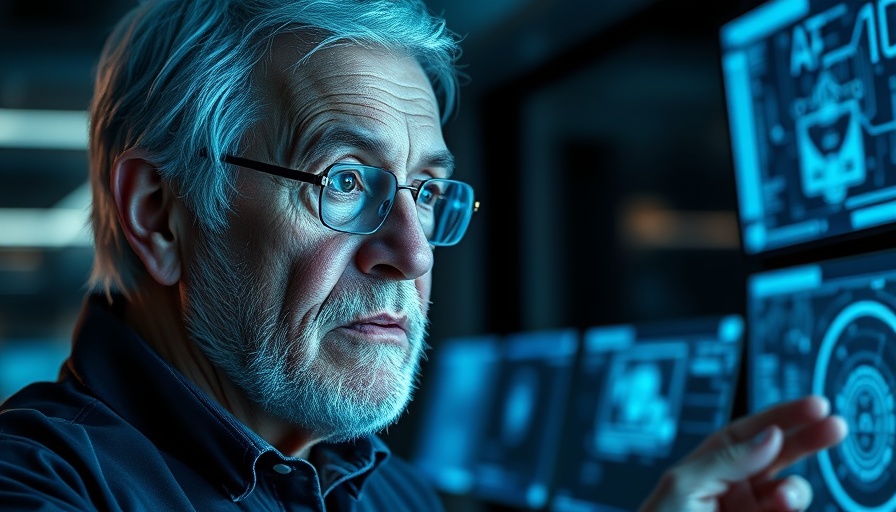 AI in Drug Discovery: Scientist analyzing digital display data