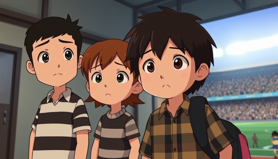 Studio Ghibli style characters in expressive poses.