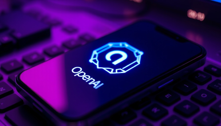 OpenAI logo glowing on smartphone, representing for-profit transition.