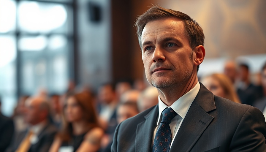 Businessman in suit at event, related to Elon Musk AI acquisition.
