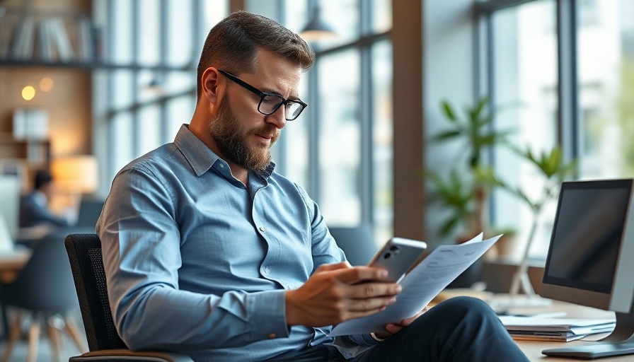 AI agents for accounts receivable automation - man managing tasks in office.
