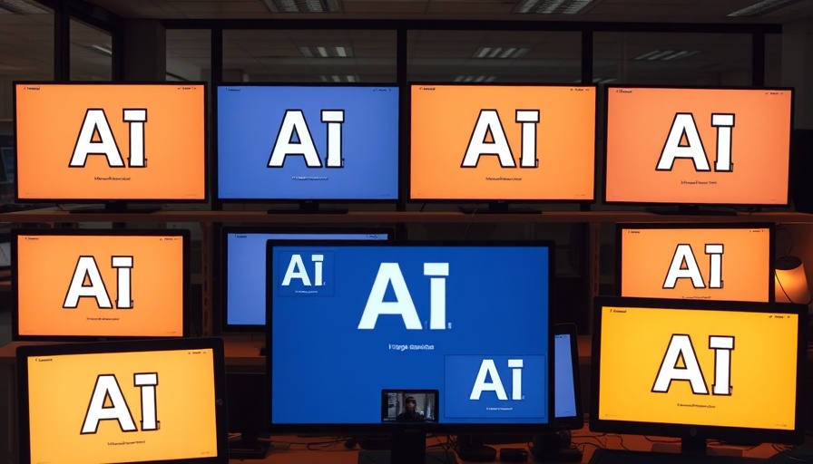 Cartoon screens with AI text for OpenAI Google Anthropic AI Updates.
