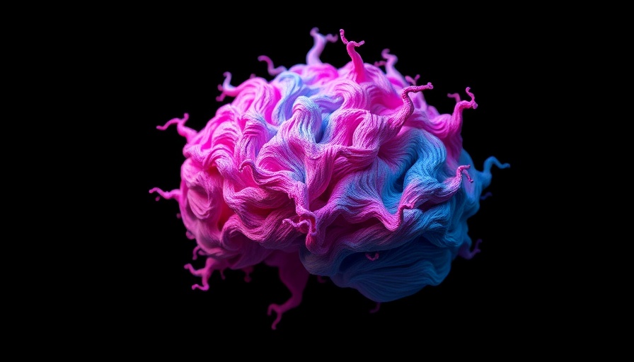 Vibrant abstract form resembling a digital brain, Claude AI concept
