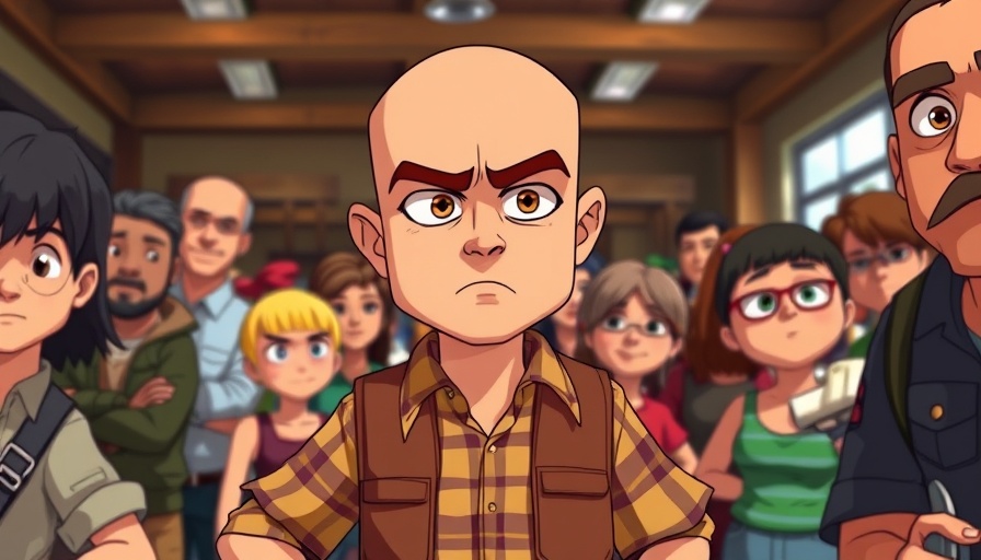 Cartoon character in crowd, Grok AI image limitations.