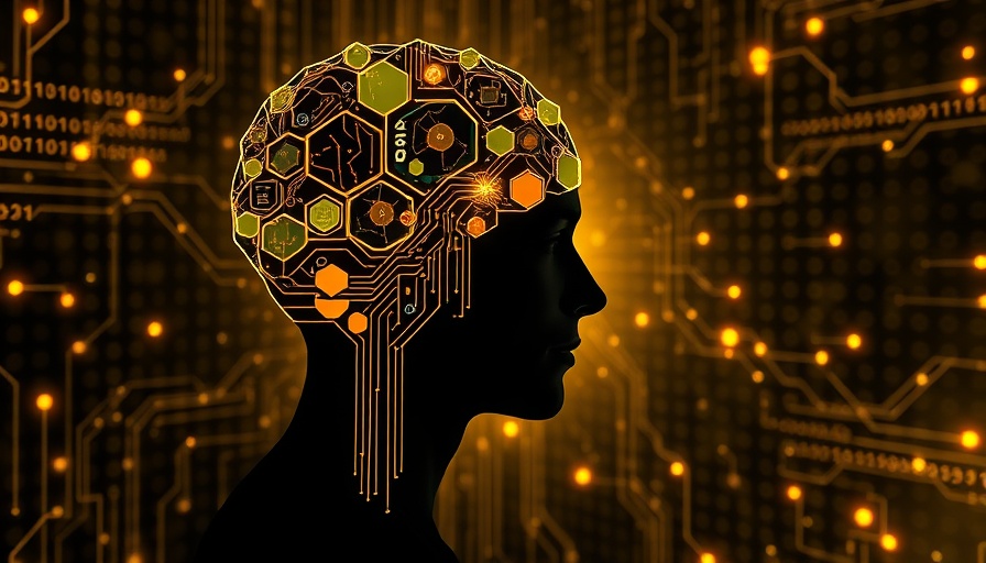 Futuristic brain design symbolizing agentic AI with tech background.