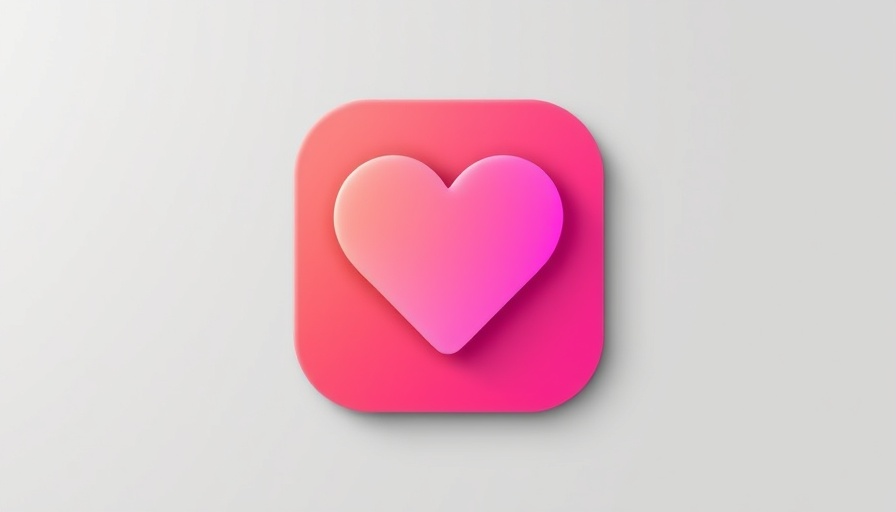AI Doctor and Health App Revamp minimalistic heart icon.