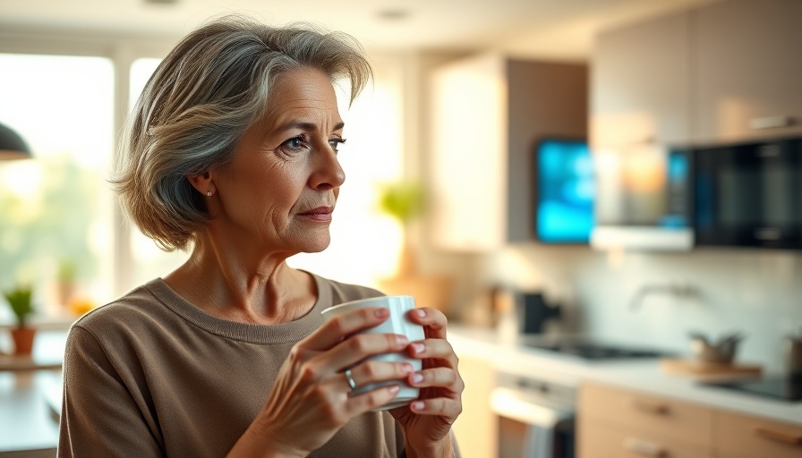 Mature woman in modern kitchen, associated with Microsoft AI.