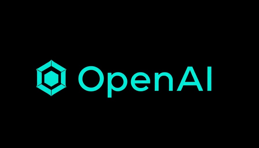Modern OpenAI logo design in teal and black for funding news.