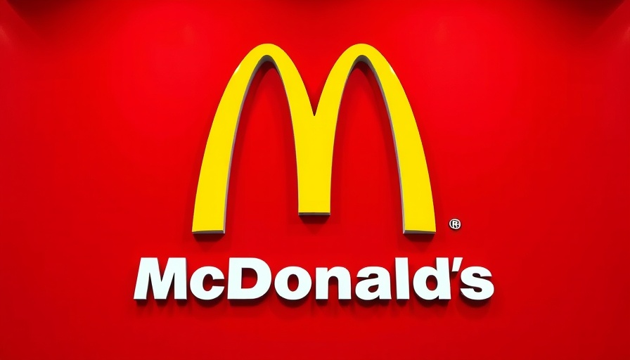 McDonald's iconic logo design on red background.