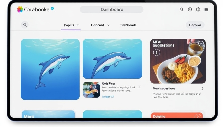 Microsoft Copilot iOS app interactive dashboard display.