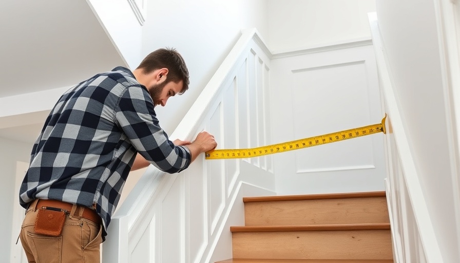 DIY Stair Wainscoting Installation process in home staircase.