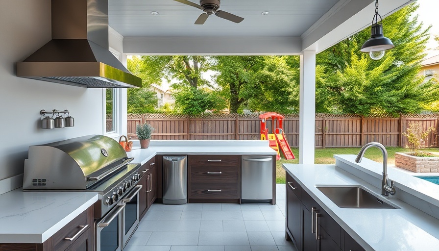 Easy DIY outdoor kitchen kit with stainless steel and white finish.