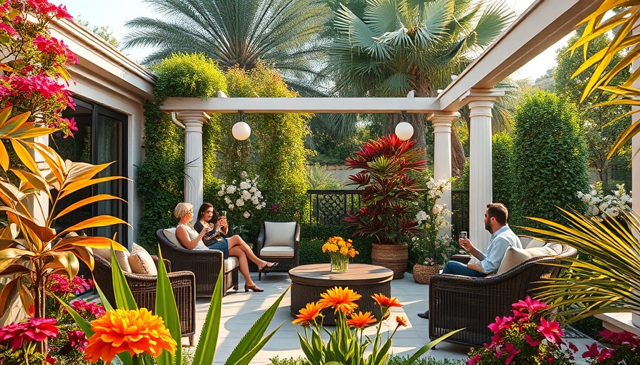 Enhancing your outdoor living experience with a lush garden and patio.