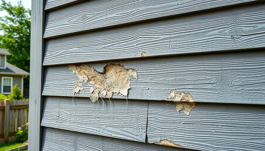 Damaged gray house siding with mold and stains, illustrating issues causing siding to fail prematurely.