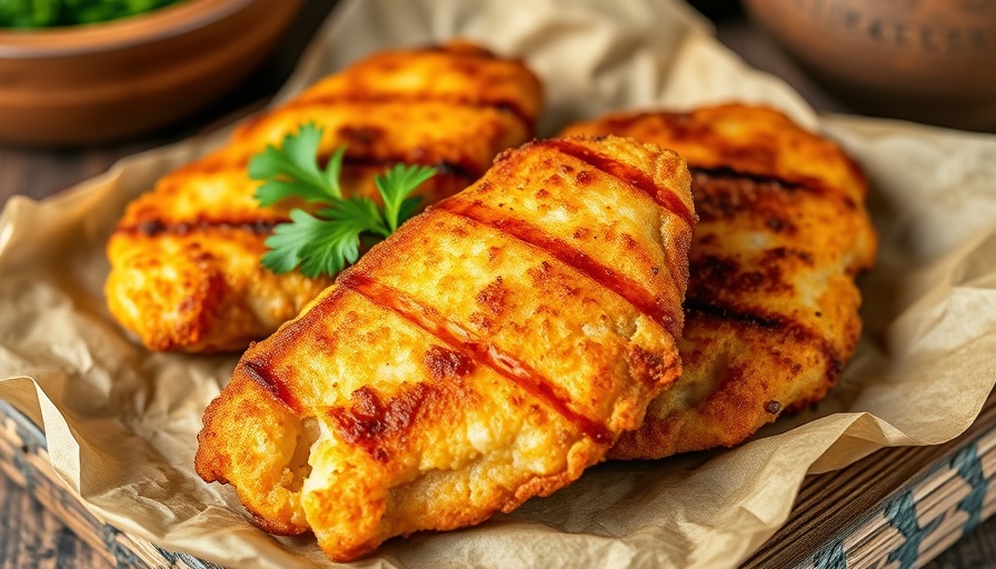 Crispy chicken cutlets recipe with golden crust on parchment.