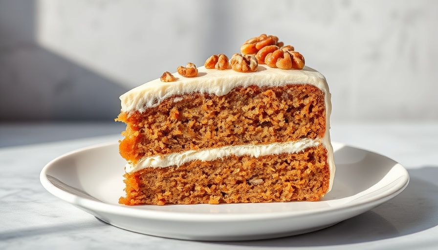 Adding applesauce to carrot cake enhances moisture and flavor.