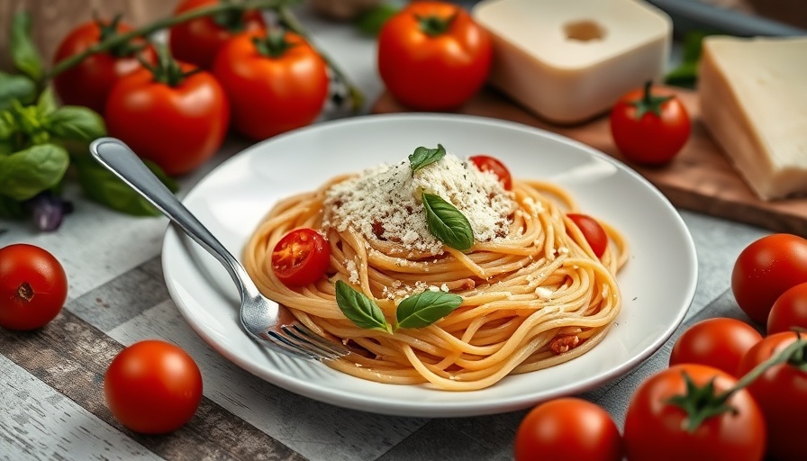 One-Pot Spaghetti Viral Recipe: Spaghetti with cheese and basil.