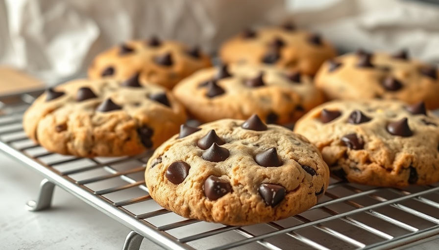Best Chocolate Chip Cookies resting on cooling rack, delicious and warm.