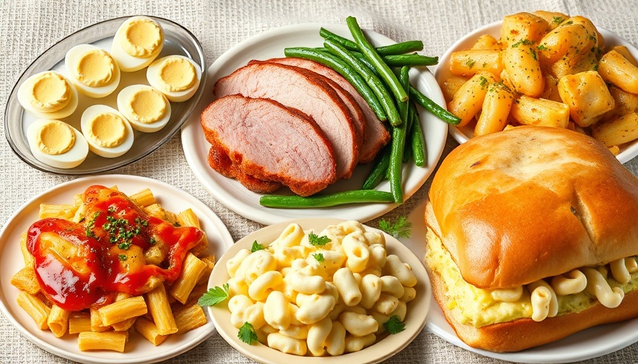 Easter Meal Plan 2025: delicious dish collage.