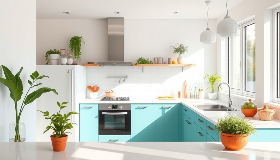 Bright kitchen with easy hacks for spring cleaning, organized surfaces.
