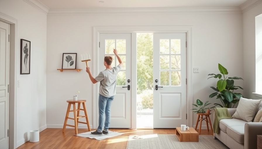 Creative home painting idea with DIY interior project.