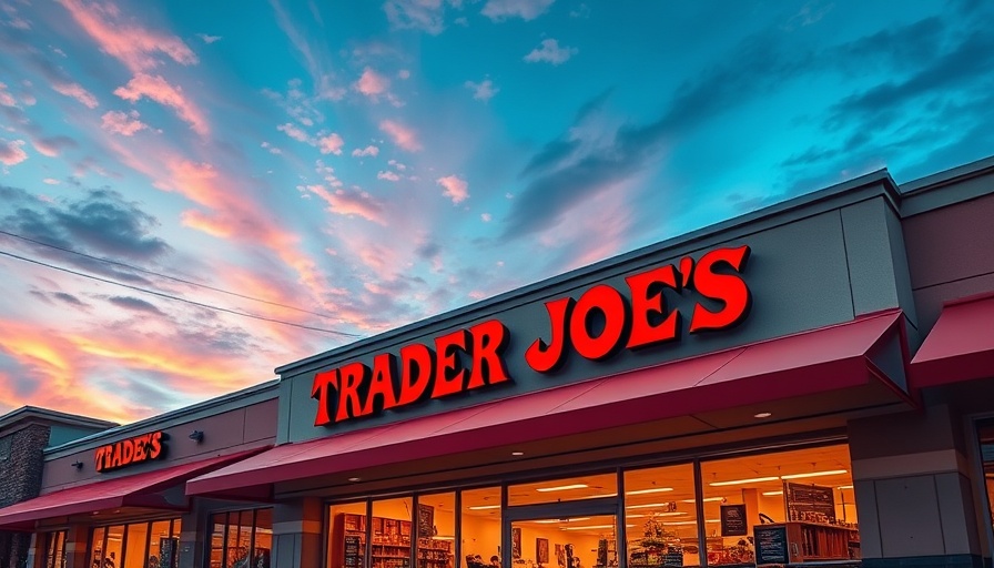 Trader Joe's storefront with bold red sign and awning.
