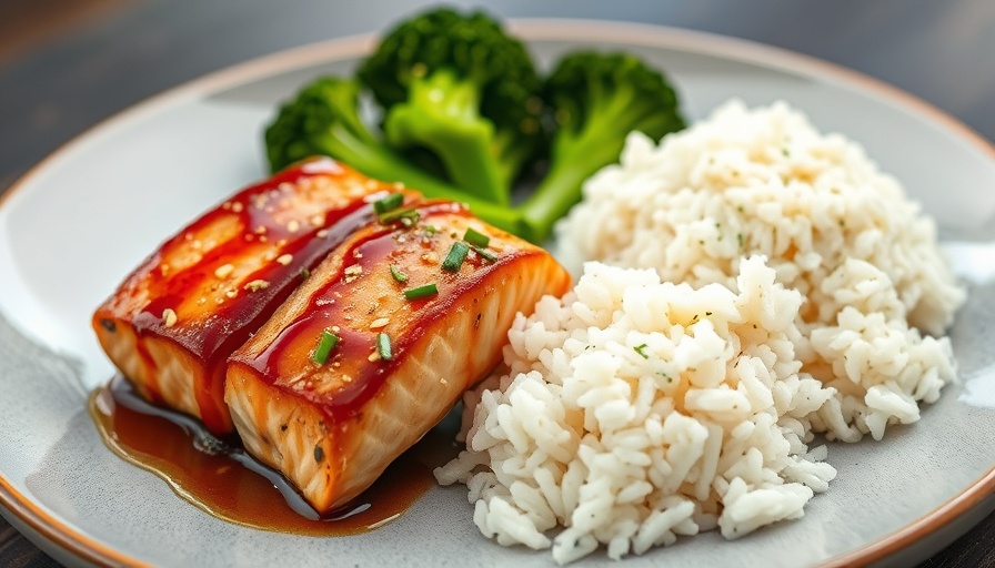 Teriyaki salmon with rice and broccoli, best teriyaki sauce
