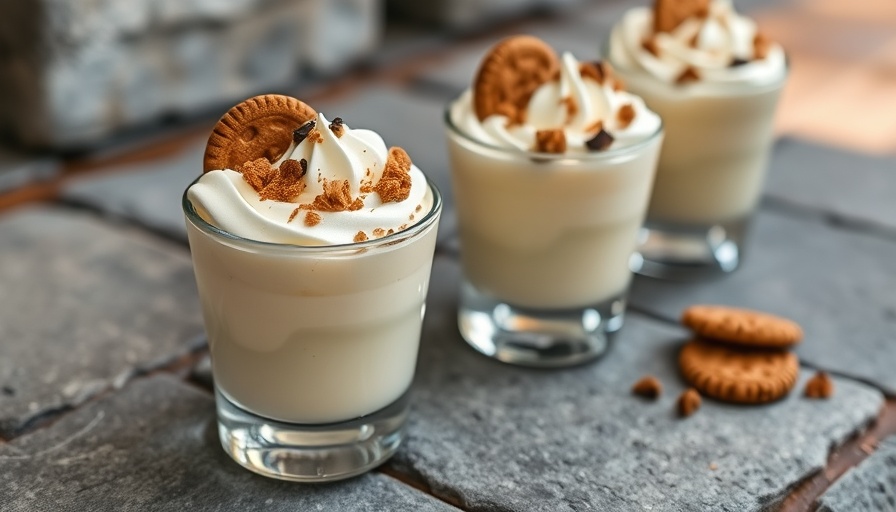 Quick homemade vanilla pudding in glass cups with whipped cream.