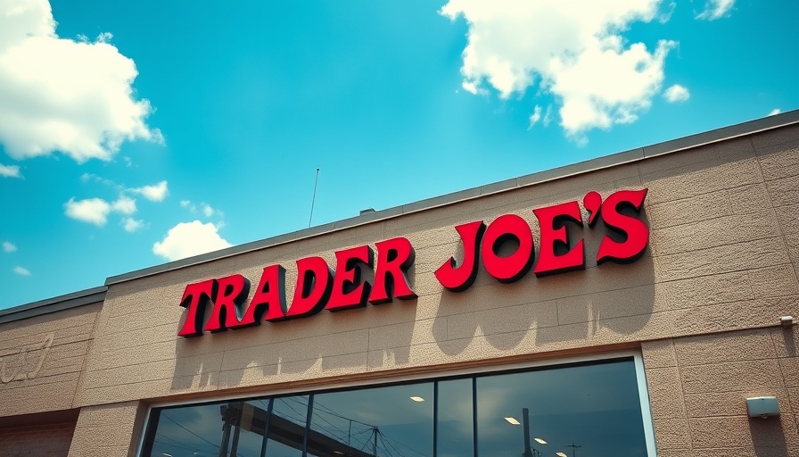 Trader Joe's store facade with bright red sign.
