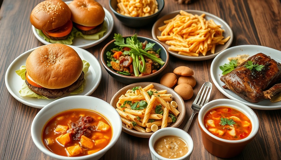 Weekly Meal Plan visual with diverse delicious meals.