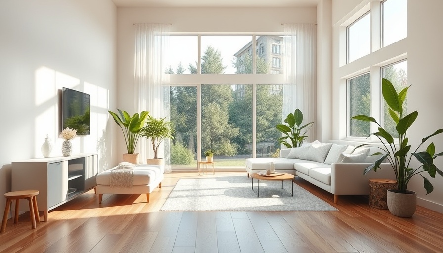 Modern hypoallergenic living room to reduce allergens inside your home.