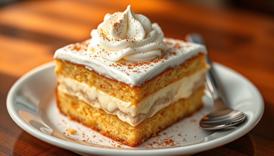 Ree Drummond Tres Leches Cake Recipe, creamy cake with cinnamon topping.
