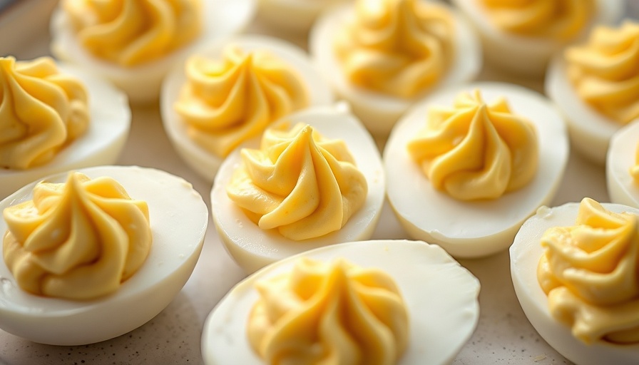 3-Ingredient Ranch Deviled Eggs with creamy filling