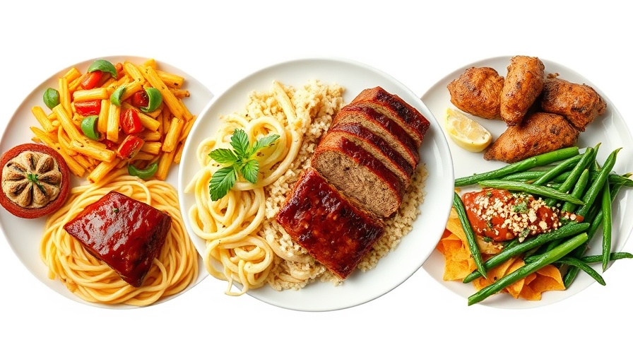 Weekly Meal Plan May 12, 2025, featuring diverse meals in a vibrant collage.