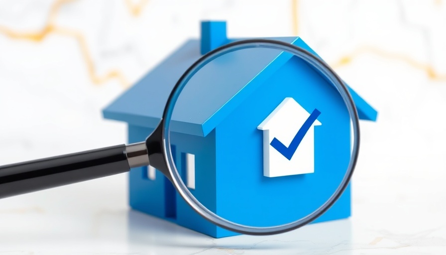 Modern blue house with checkmark symbol, importance of home inspections.