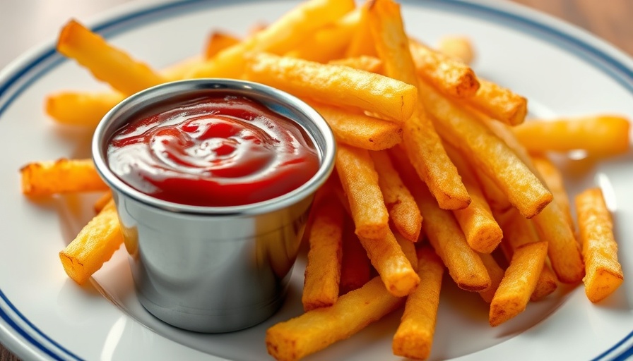 Crispy fries with best ketchup for home cooking.