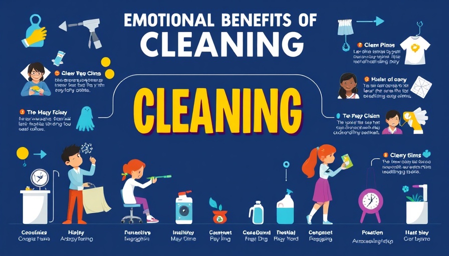 Infographic on emotional benefits of cleaning by Clorox.