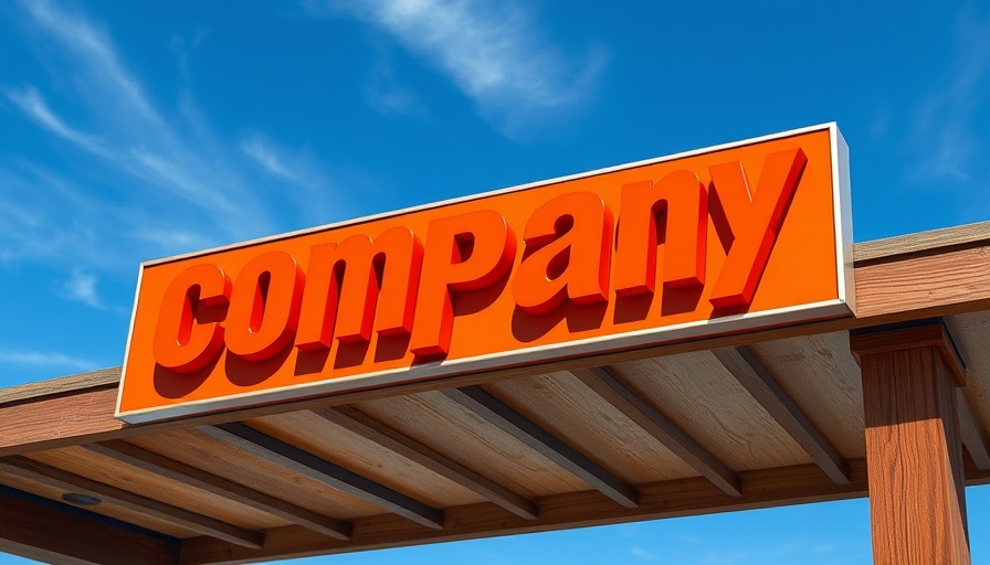 Aldi store sign with bold logo against blue sky
