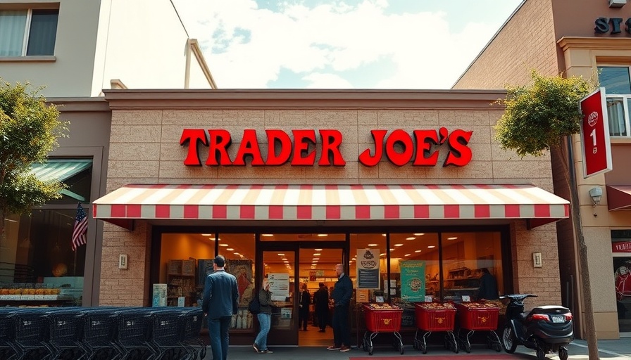 Trader Joe's store entrance with visible red signage.