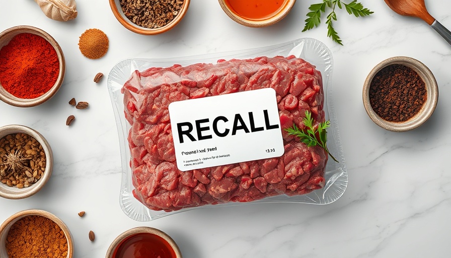 Ground beef E. Coli contamination recall package.
